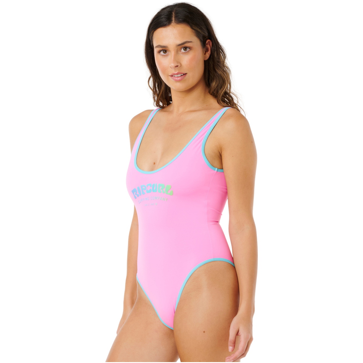2026 Rip Curl S Surf Puff 1-delad Baddräkt För Damer 0NWWSW - Light Pink